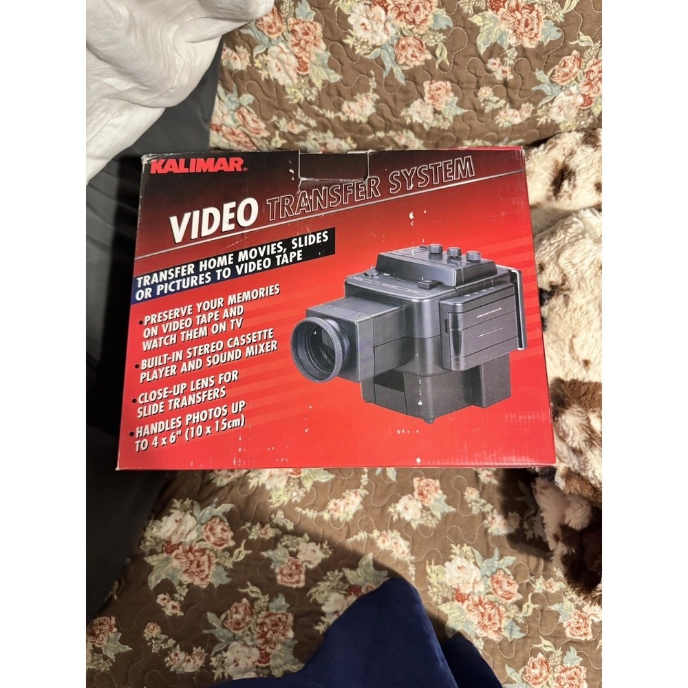 Vtg Kalimar Video Transfer System Built-In Stereo Cassette Player & Sound Mixer